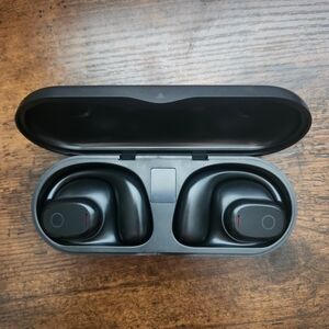 ILive 16mm Truly Wireless Black Open Ear Earbuds with Charging Case And Cord